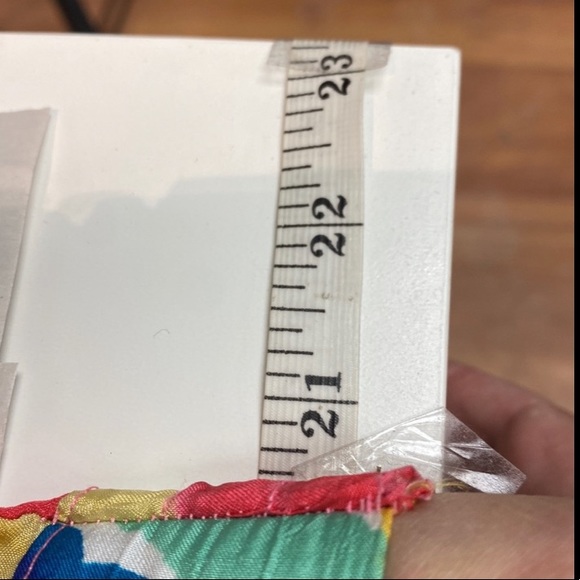 Vintage Big Floral Print Shirt & Skirt w/Pockets and back elastic. Sz L - Picture 9 of 15